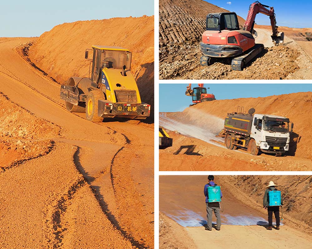 Solid stabilizer construction road application