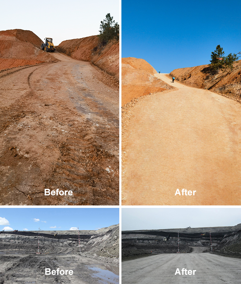 Soil stabilization works show